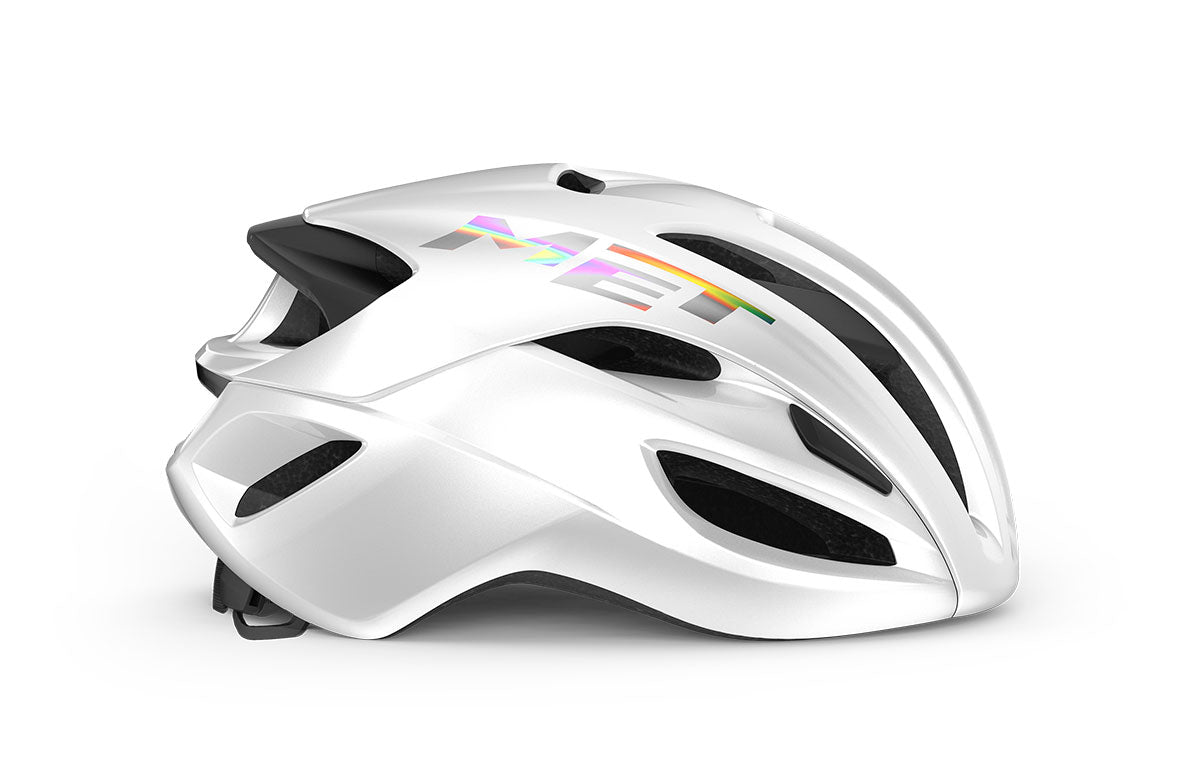 Met Casco de Bicicleta Rivale Mips White Holographic Glossy