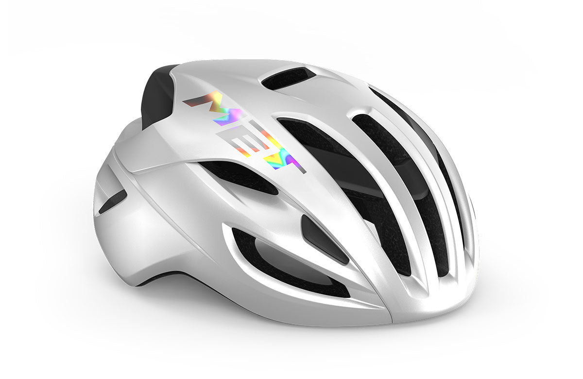 Met Casco de Bicicleta Rivale Mips White Holographic Glossy