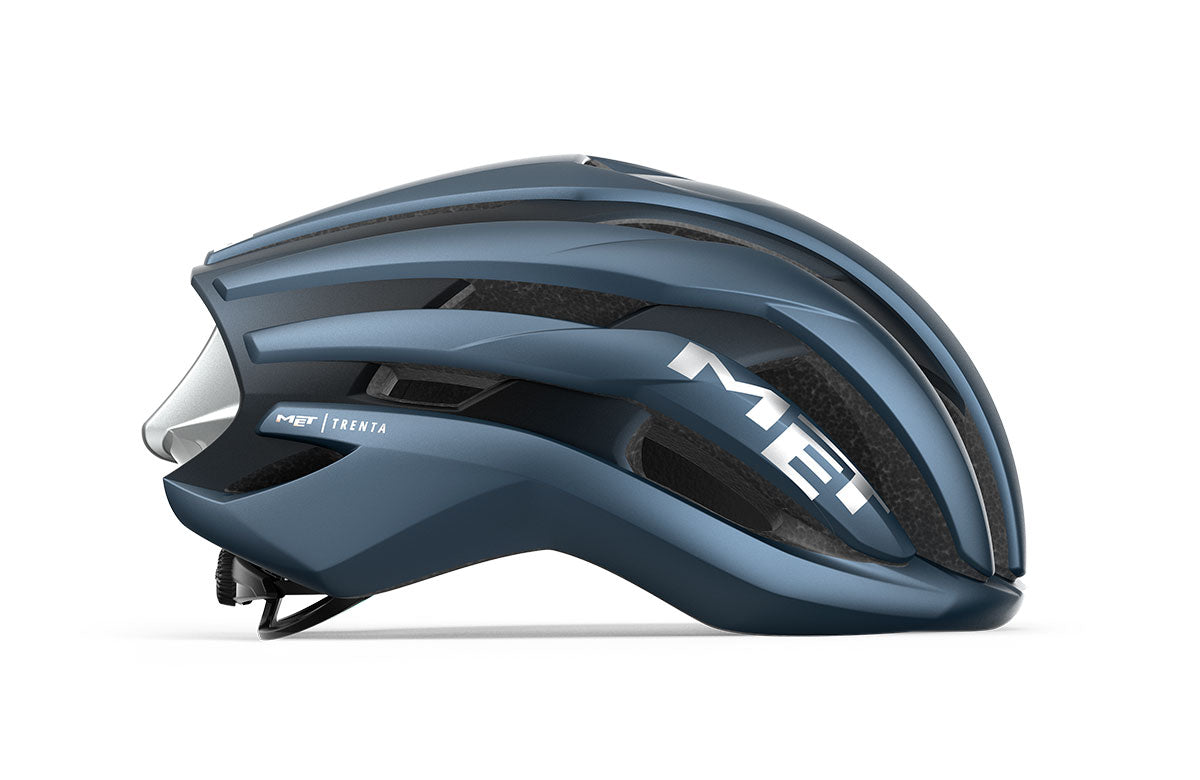 MET Casco de Bicicleta Trenta Mips Navy Silver Matt