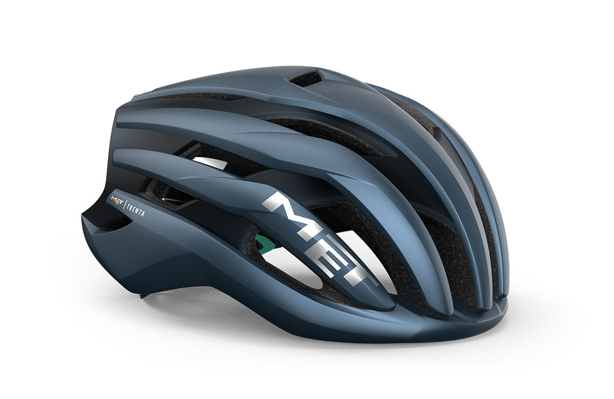 MET Casco de Bicicleta Trenta Mips Navy Silver Matt