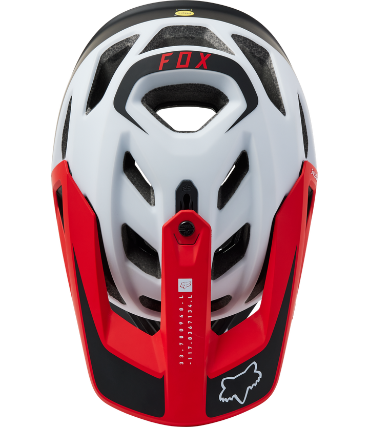 Fox Casco Bicicleta Proframe Mips Rs Sumyt Negro Rojo Blanco