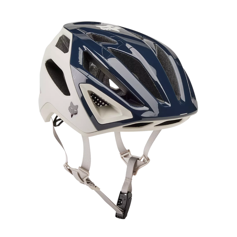Fox Casco Bicicleta Crossframe Pro Blanco Hueso/Petroleo