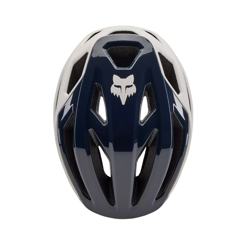 Fox Casco Bicicleta Crossframe Pro Blanco Hueso/Petroleo