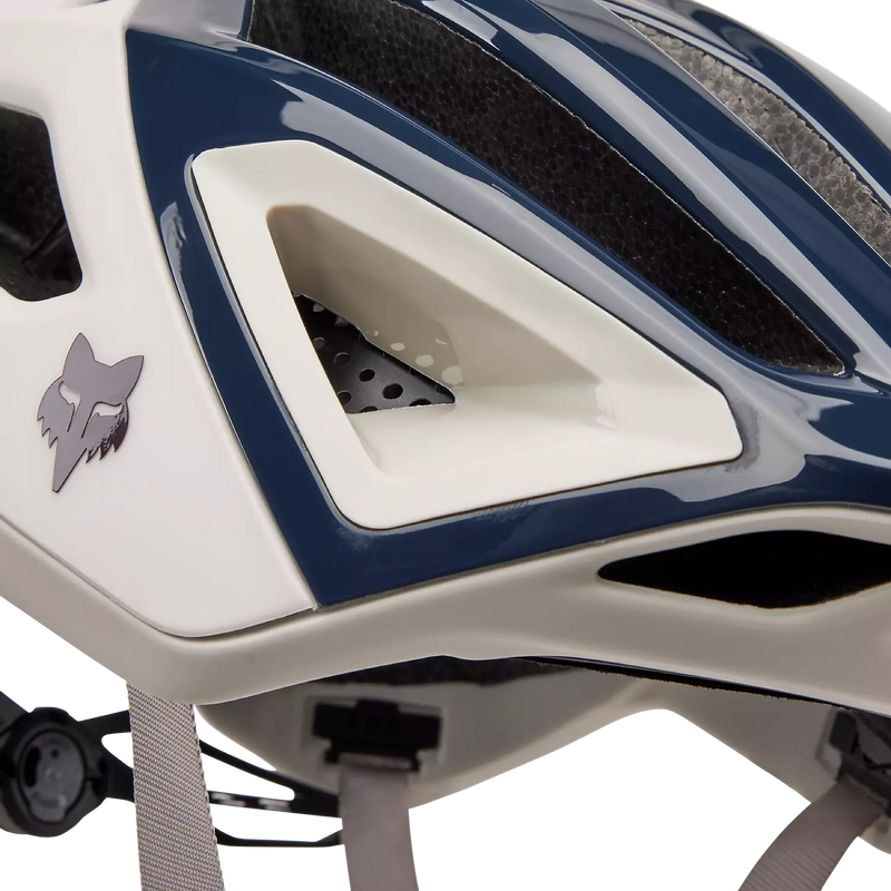 Fox Casco Bicicleta Crossframe Pro Blanco Hueso/Petroleo