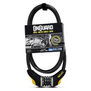 OnGuard Candado espiral con clave AKITA 185mm x 12mm negro