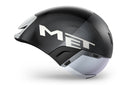 MET Casco de Bicicleta Codatronca CE Black Silver Matt Glossy