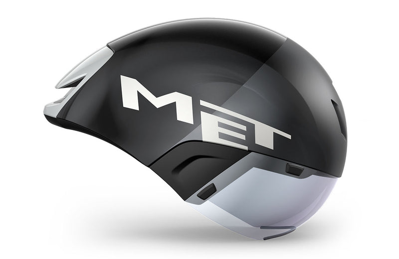 MET Casco de Bicicleta Codatronca CE Black Silver Matt Glossy