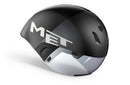 MET Casco de Bicicleta Codatronca CE Black Silver Matt Glossy