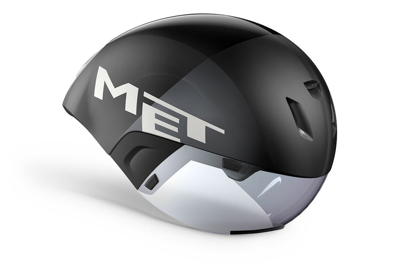 MET Casco de Bicicleta Codatronca CE Black Silver Matt Glossy