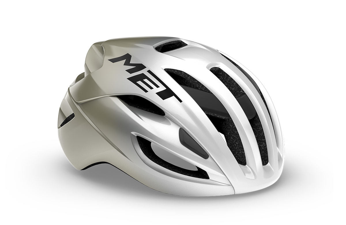 MET Casco de Bicicleta Rivale Mips Silver Gray Glossy