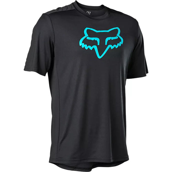 Fox Polera Bicicleta Ranger Negro/Celeste