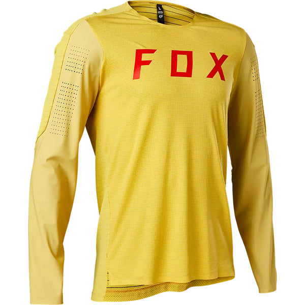 Fox Polera Bicicleta Flexair Pro Manga Larga Amarillo