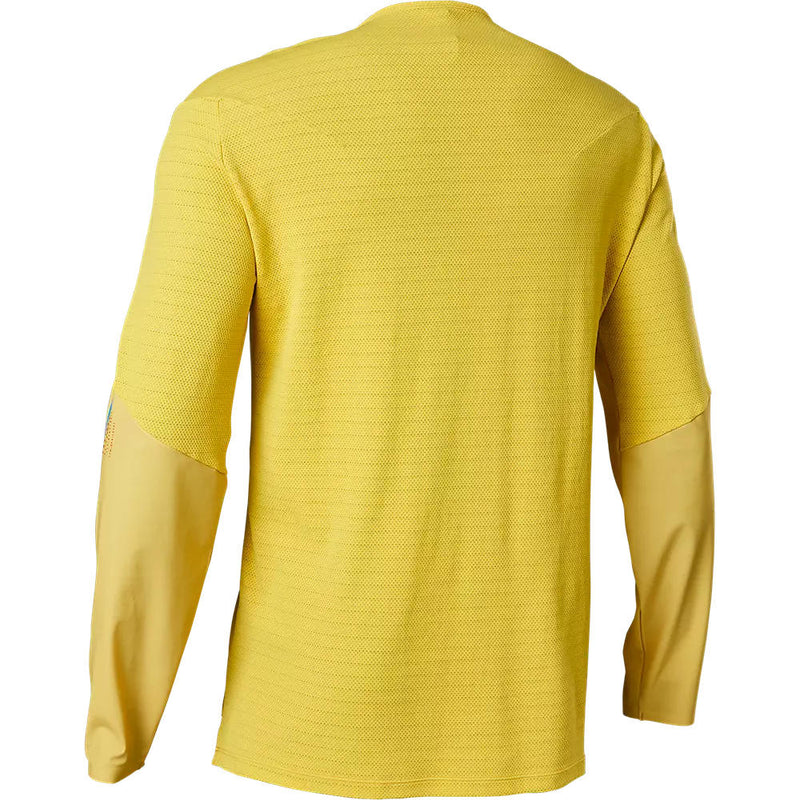 Fox Polera Bicicleta Flexair Pro Manga Larga Amarillo
