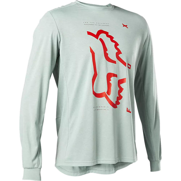 Fox Polera Bicicleta Ranger Drirelease Manga Larga Verde