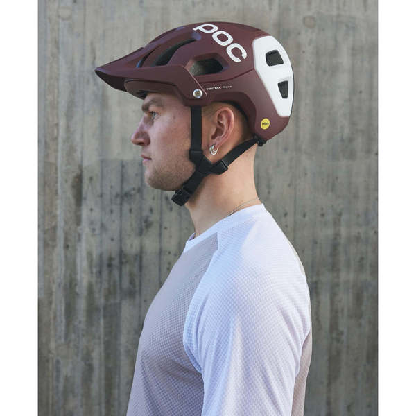 Poc Casco de Bicicleta Tectal Race Mips Garnet Red / Hydrogen White Matt