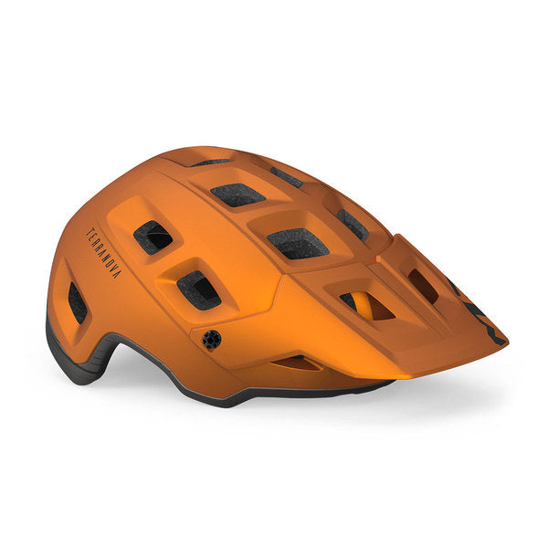 Met Casco de Bicicleta Terranova Orange Titanium Metallic Matt