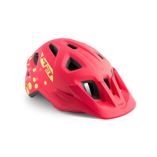 Met Casco de Bicicleta Eldar Mips Coral Pink Polka Dots Matt